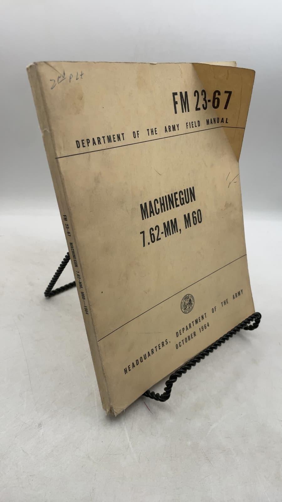 Machinegun 7.62-MM, M60 by Headquarters, Department of the Army - front cover