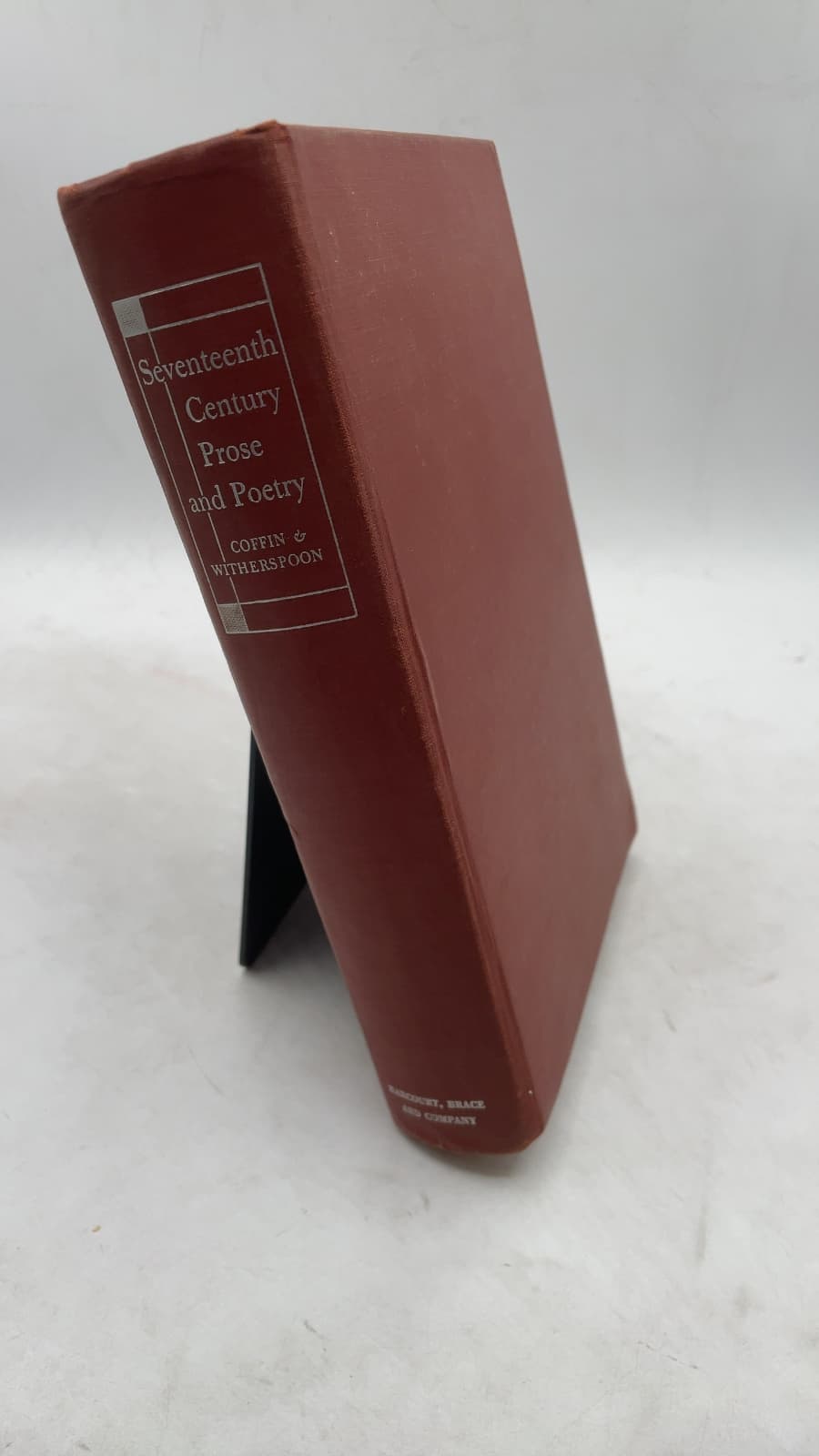 Seventeenth-Century Prose and Poetry by Robert P. Tristram Coffin and Alexander M. Witherspoon - front cover