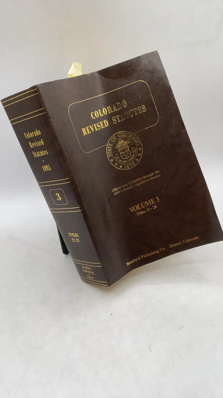 Colorado Revised Statutes, Volume 3, Titles 22-28 by State of Colorado - front cover