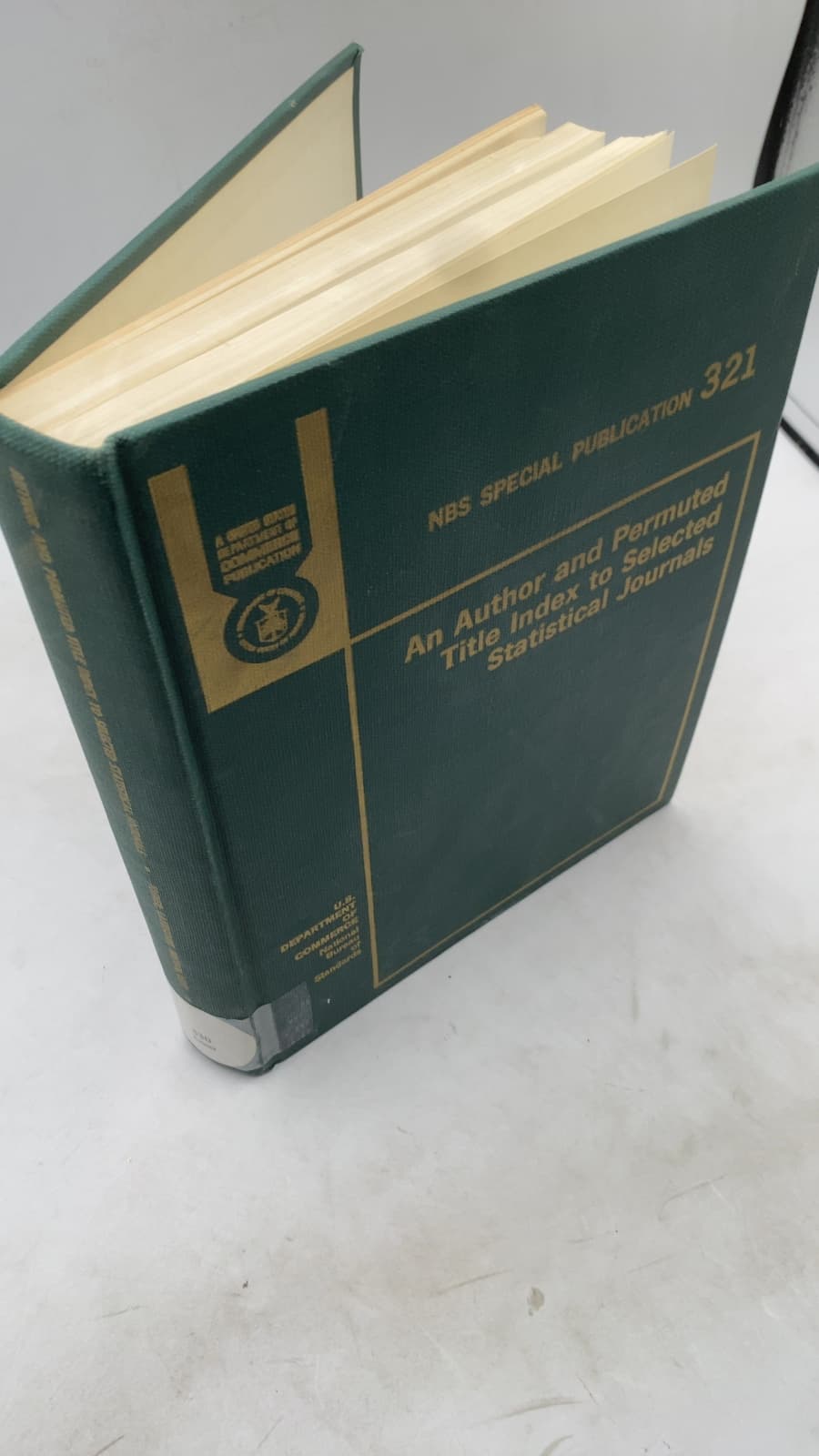 An Author and Permuted Title Index to Selected Statistical Journals by Brian L. Joiner, N. F. Laubscher, Eleanor S. Brown, and Bert Levy - front cover