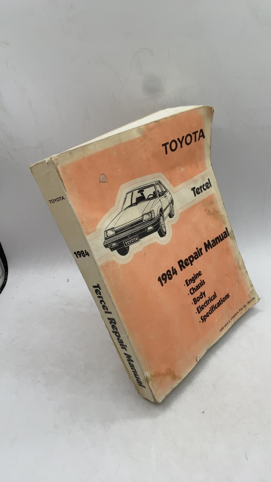 1984 Toyota Tercel Repair Manual by Toyota Motor Corporation - front cover