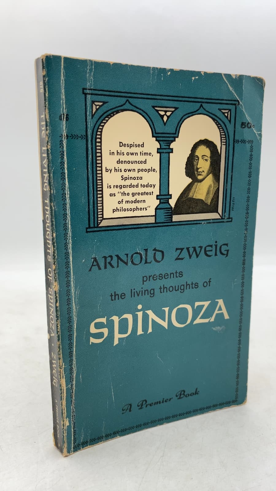 the living thoughts of Spinoza by Arnold Zweig - front cover