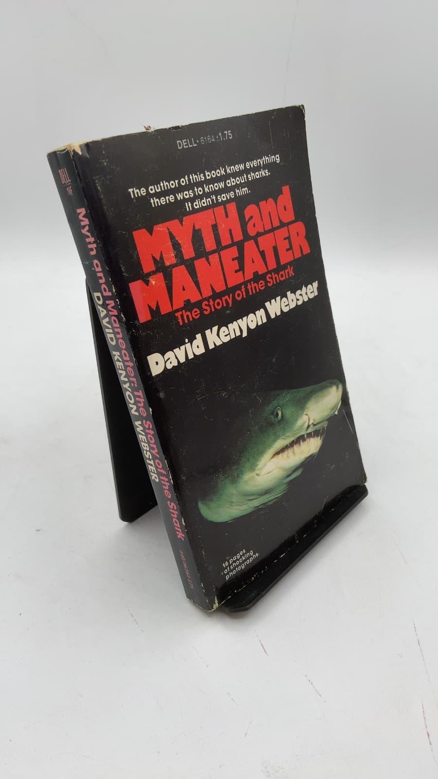 Myth and Maneater: The Story of the Shark by David Kenyon Webster - front cover