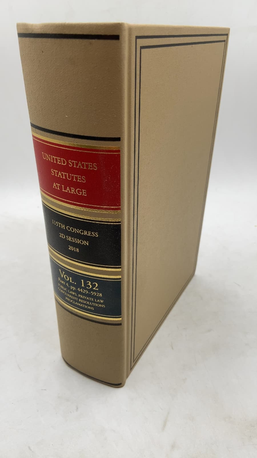 United States Statutes at Large, Volume 132, Part 4