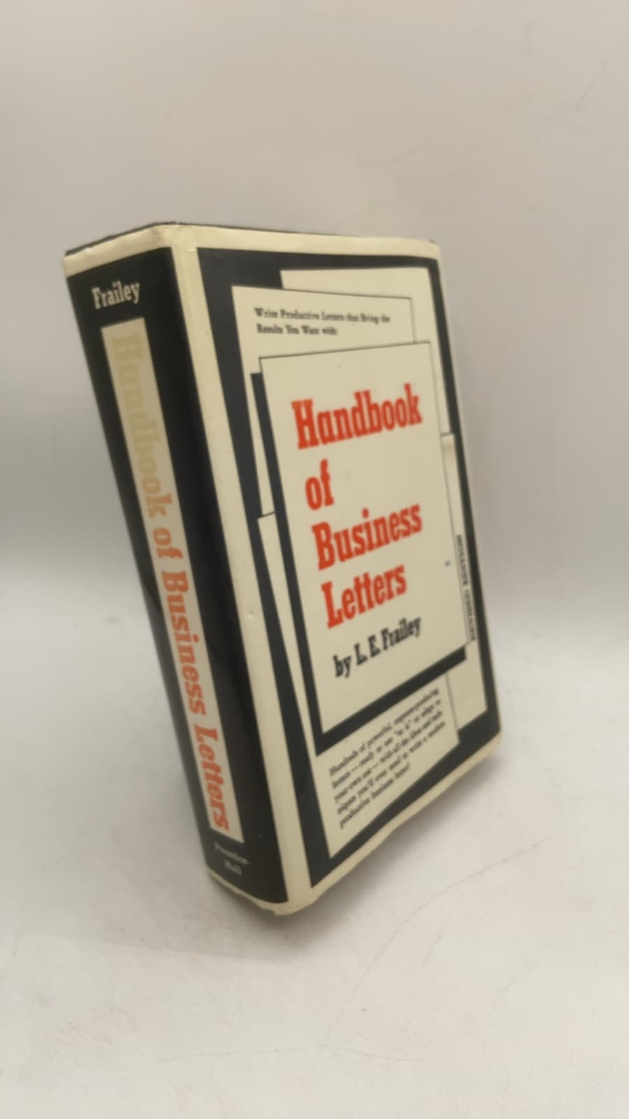Handbook of Business Letters by L. E. Frailey - front cover