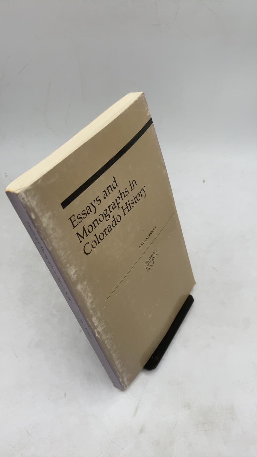Essays in Colorado History, 1983—Number 1 by David N. Wetzel (Acting Editor) - front cover