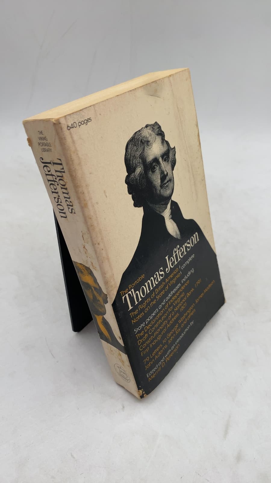 The Portable Thomas Jefferson by Thomas Jefferson (Edited and with an introduction by Merrill D. Peterson) - front cover