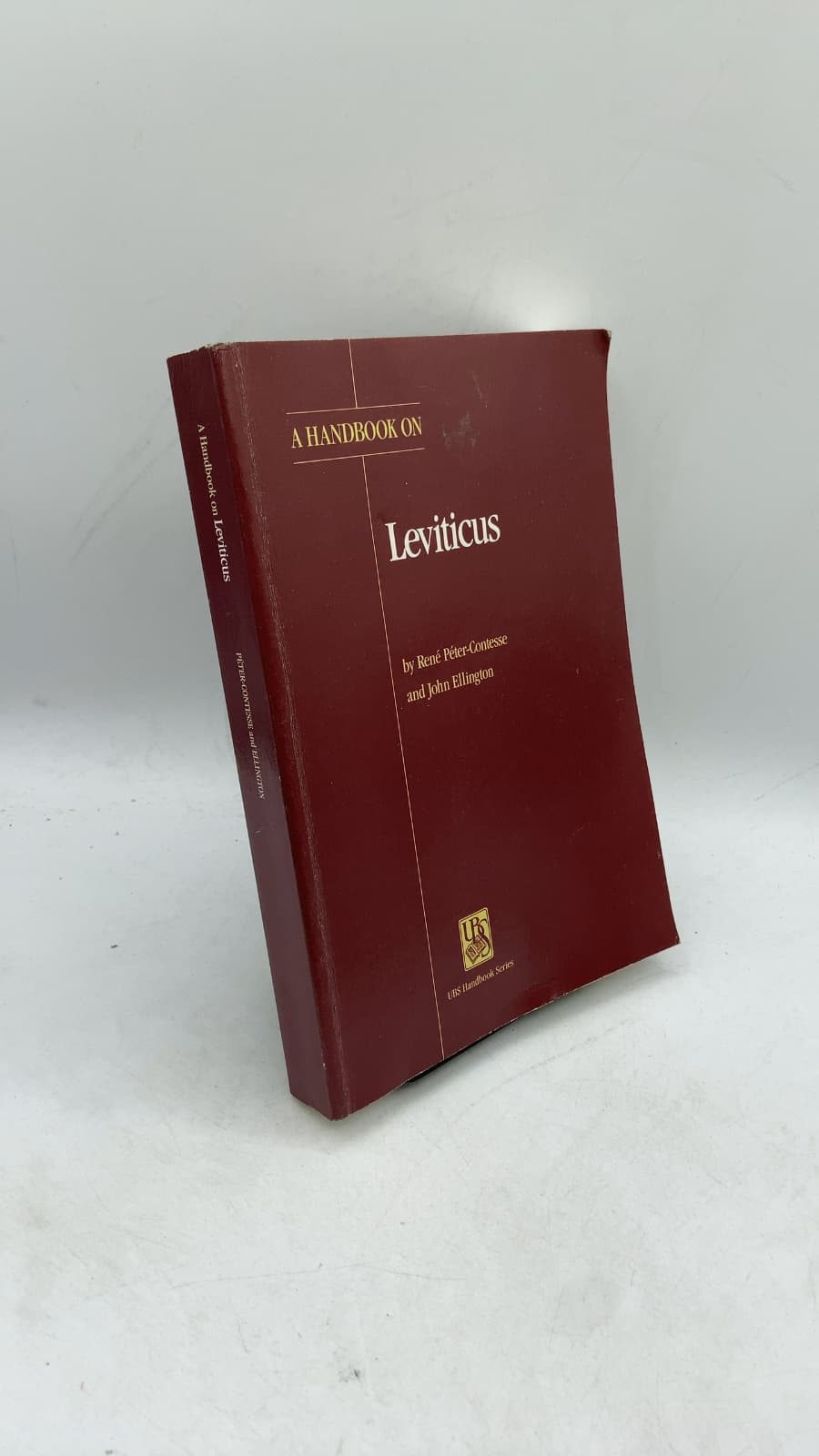 A Handbook on Leviticus by René Péter-Contesse and John Ellington - front cover
