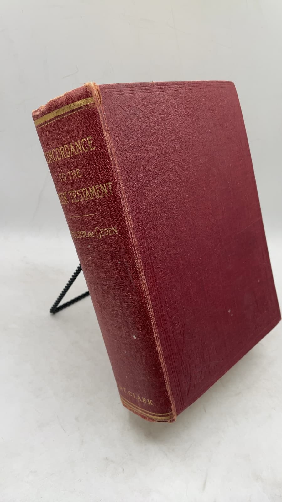 A Concordance to the Greek Testament by Rev. W. F. Moulton, M.A., D.D. and Rev. A. S. Geden, D.D. - front cover