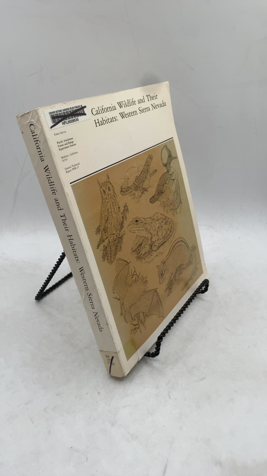 California Wildlife and Their Habitats: Western Sierra Nevada by Jared Verner and Allan S. Boss - front cover