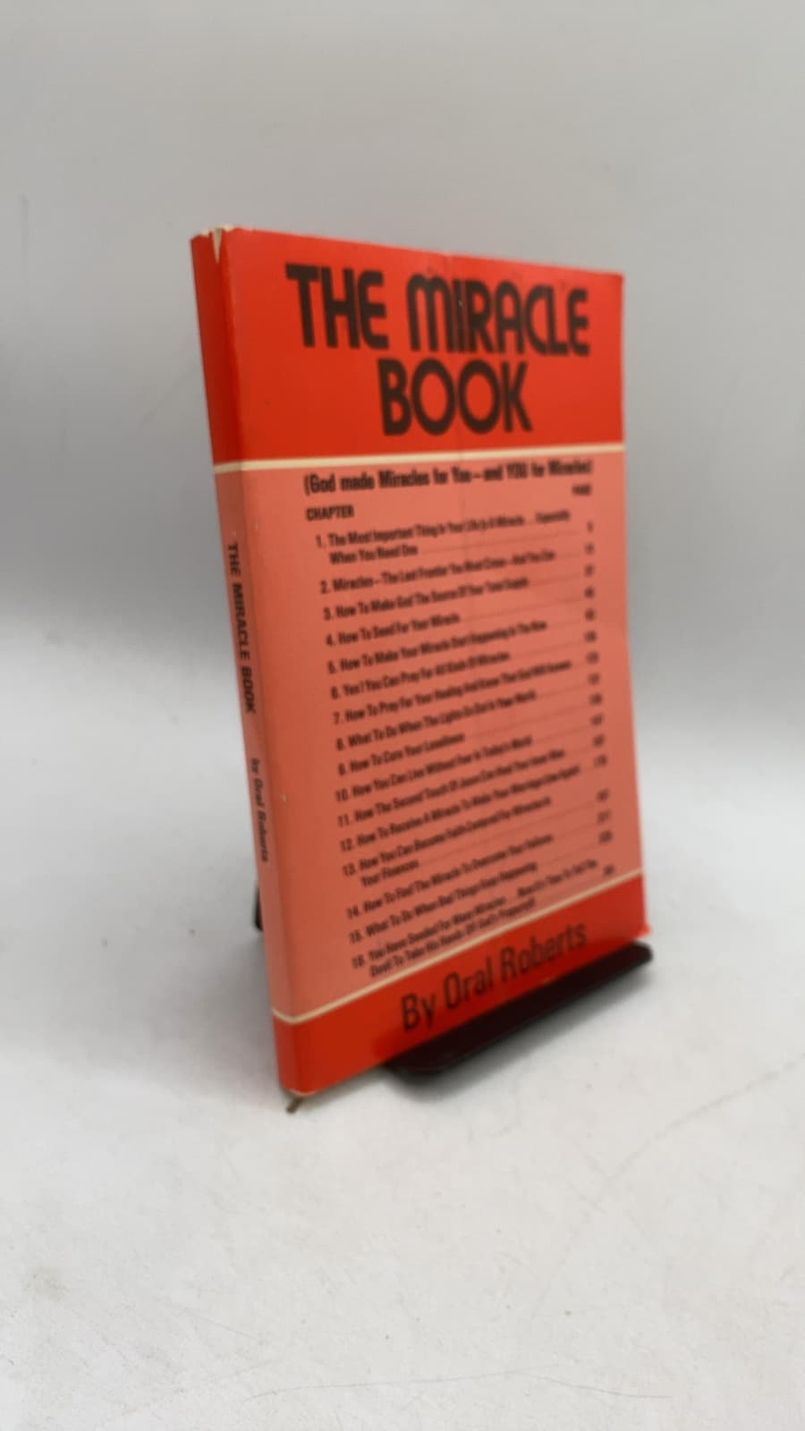 THE Miracle Book by Oral Roberts - front cover