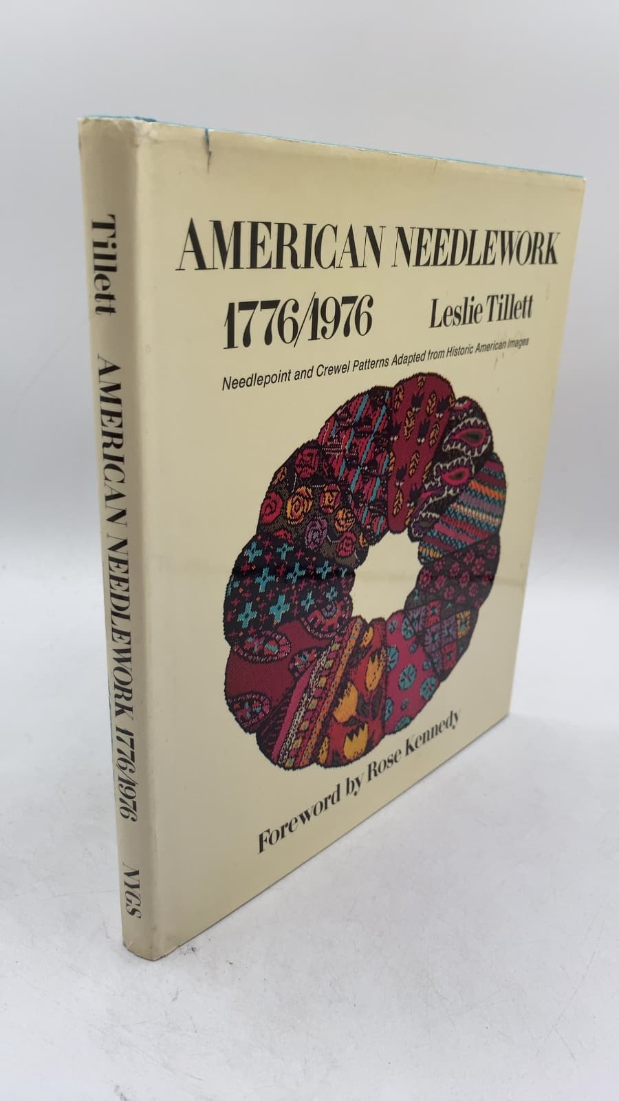 American Needlework 1776/1976: Needlepoint and Crewel Patterns Adapted from Historic American Images by Leslie Tillett - front cover