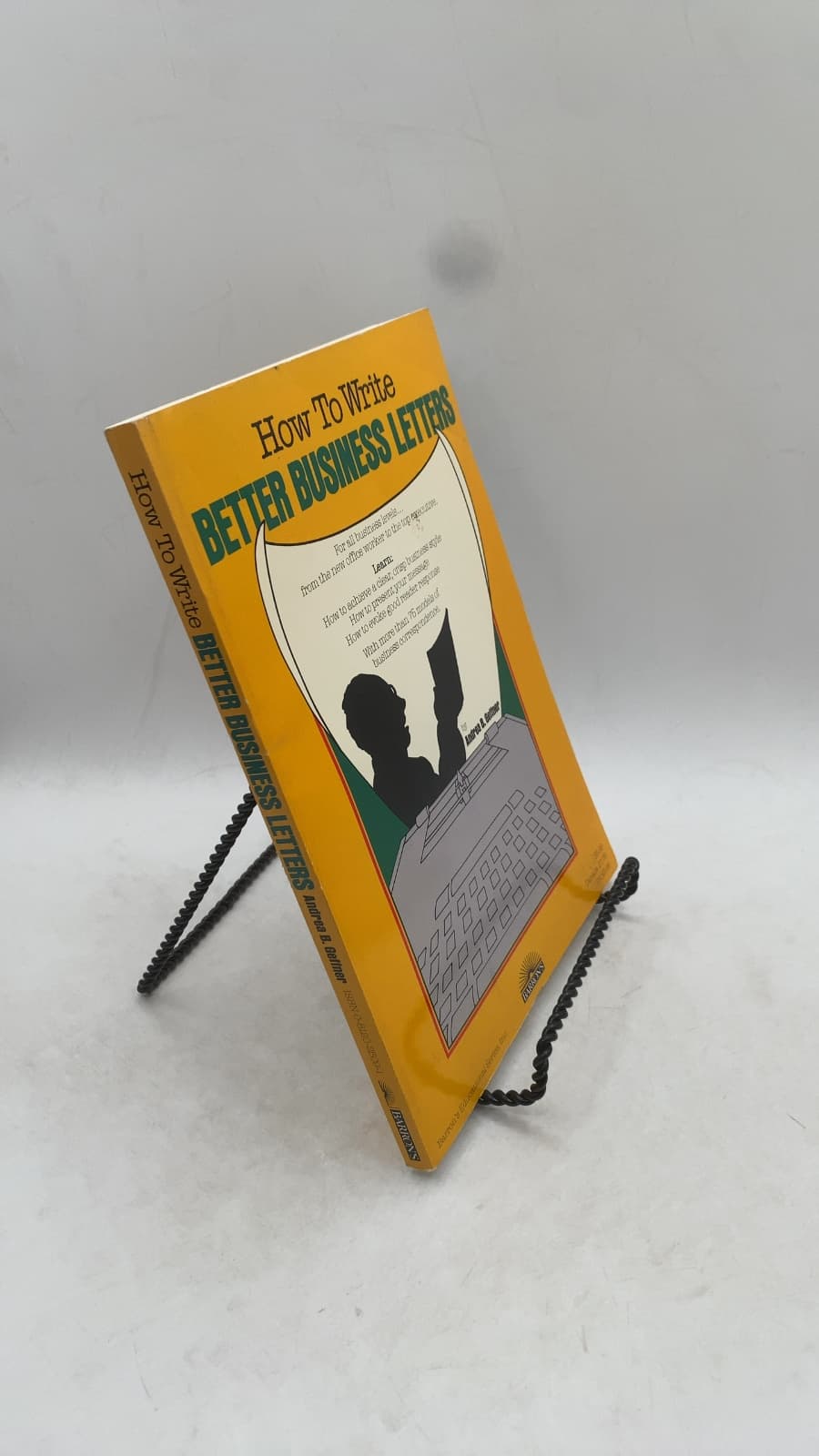 How To Write Better Business Letters by Andrea B. Geffner - front cover