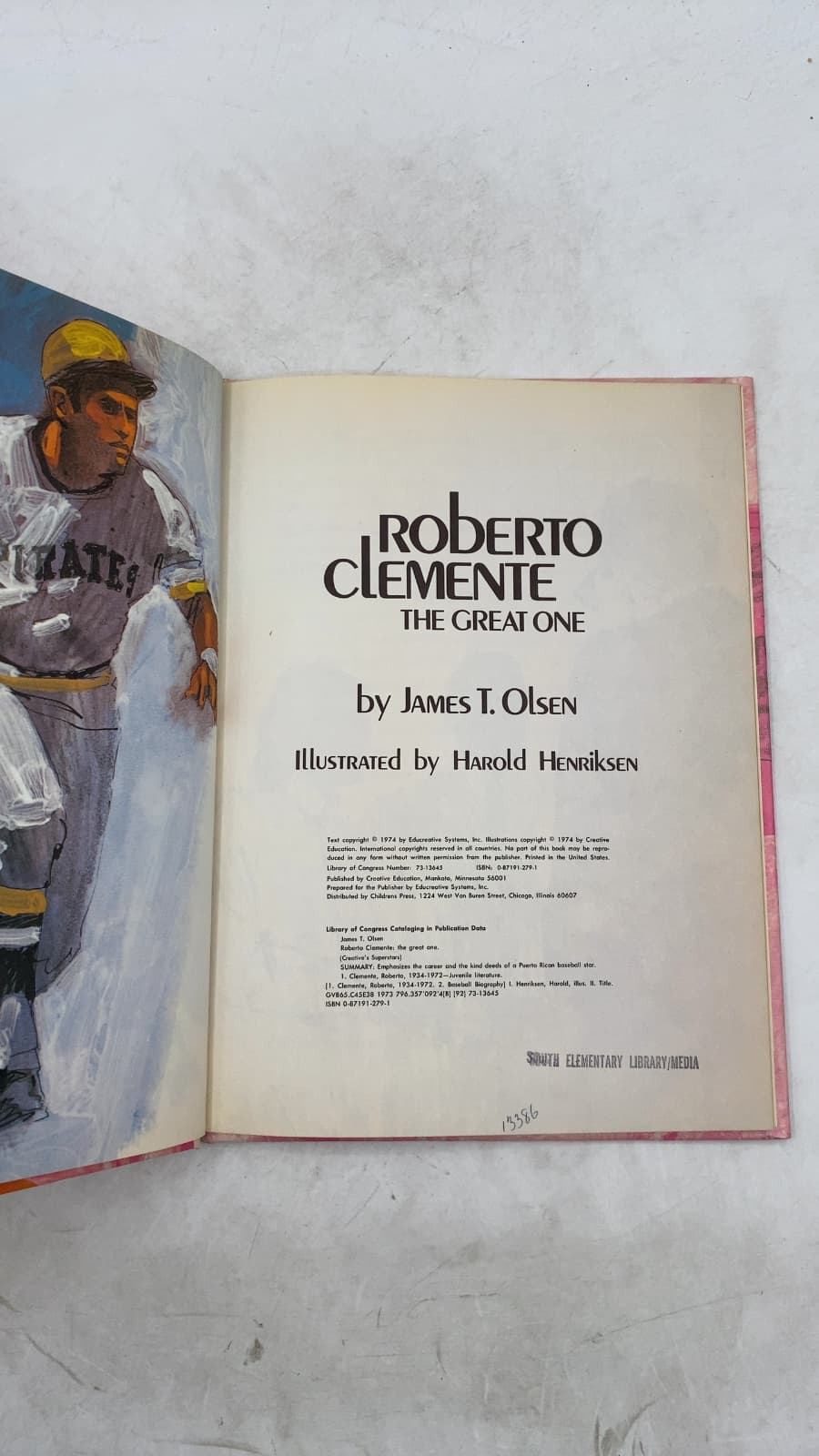 Roberto Clemente: The Great One by James T. Olsen - title page