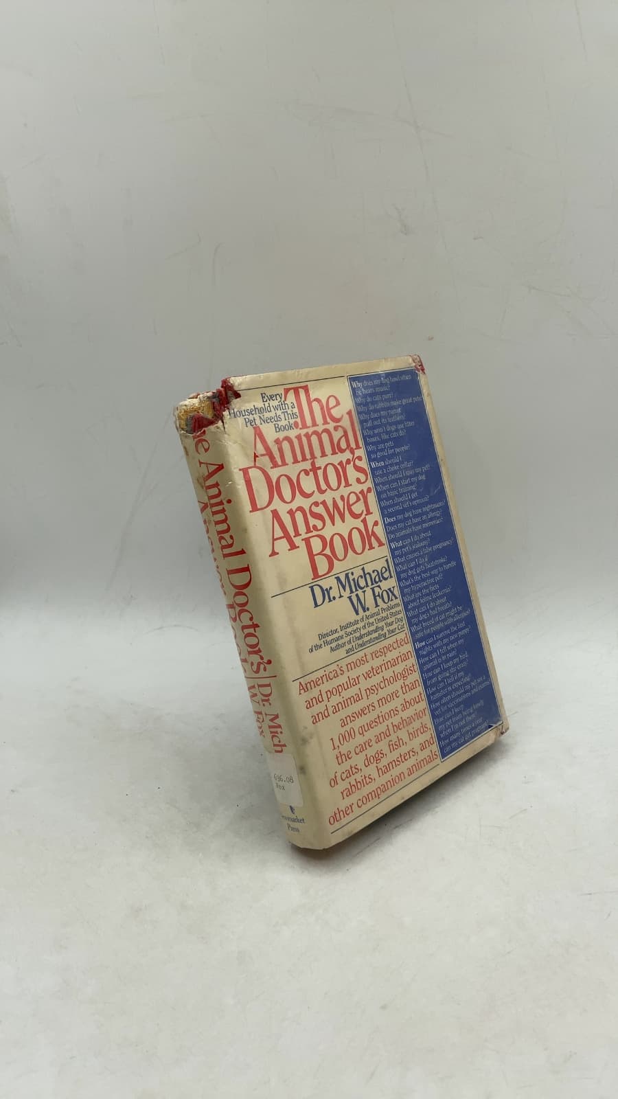 The Animal Doctor's Answer Book by Dr. Michael W. Fox - front cover