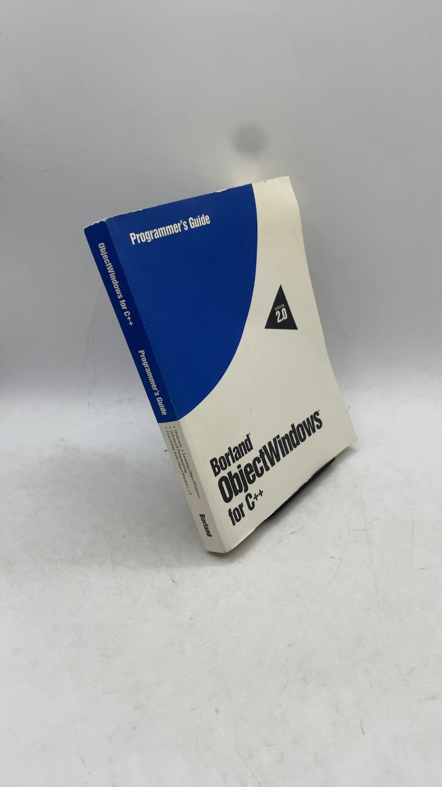 Borland ObjectWindows for C++ Version 2.0 Programmer's Guide - front cover