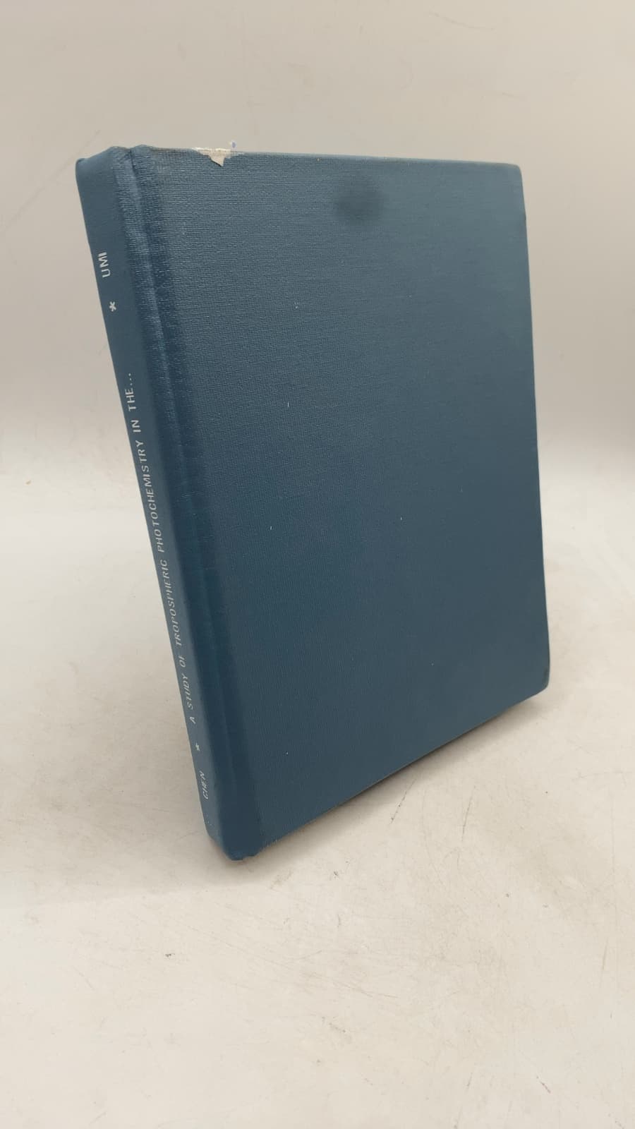 A Study of Tropospheric Photochemistry in the Subtropical/Tropical North and South Atlantic by Gao Chen - front cover