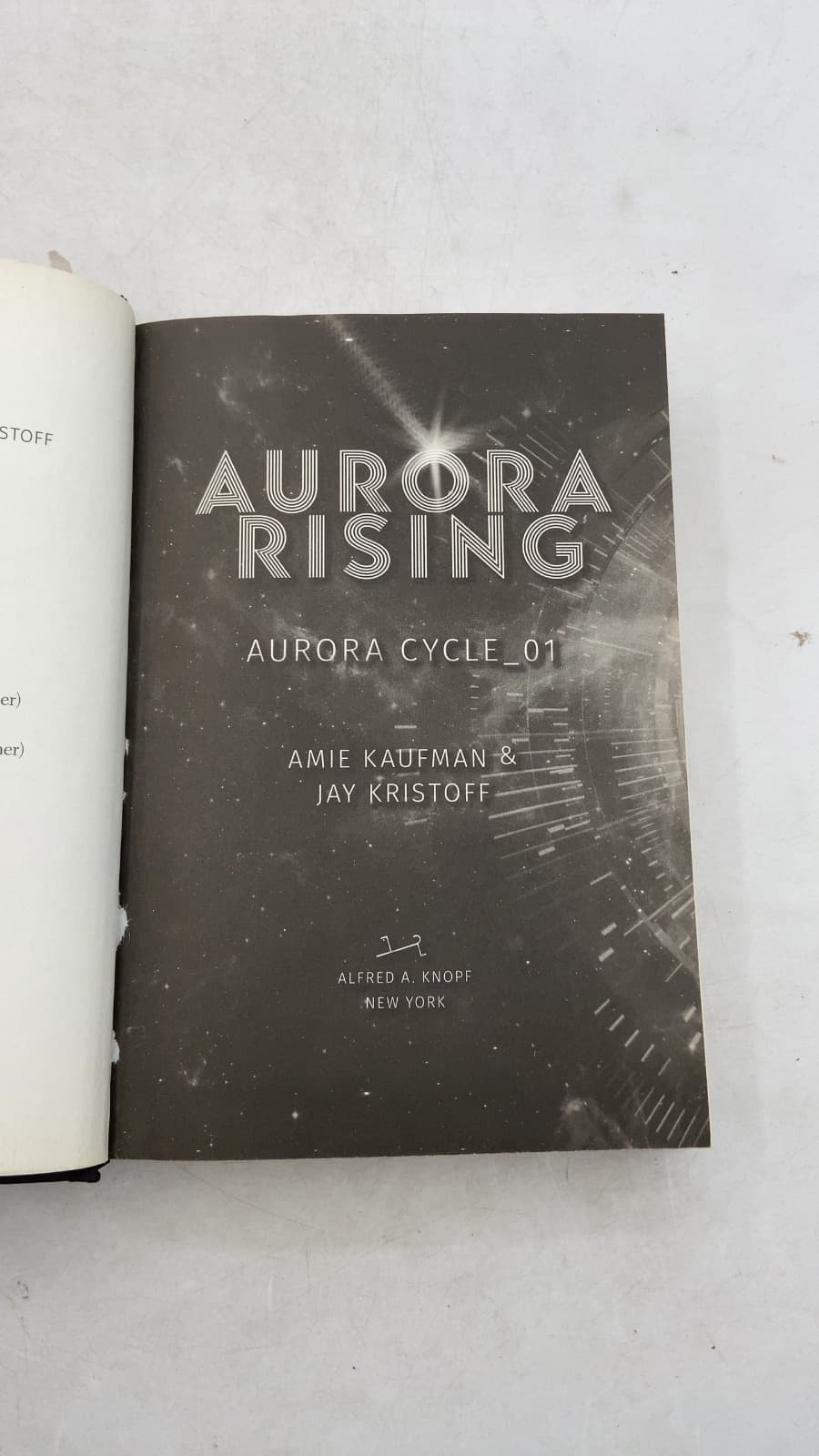 Aurora Rising by Amie Kaufman & Jay Kristoff - title page