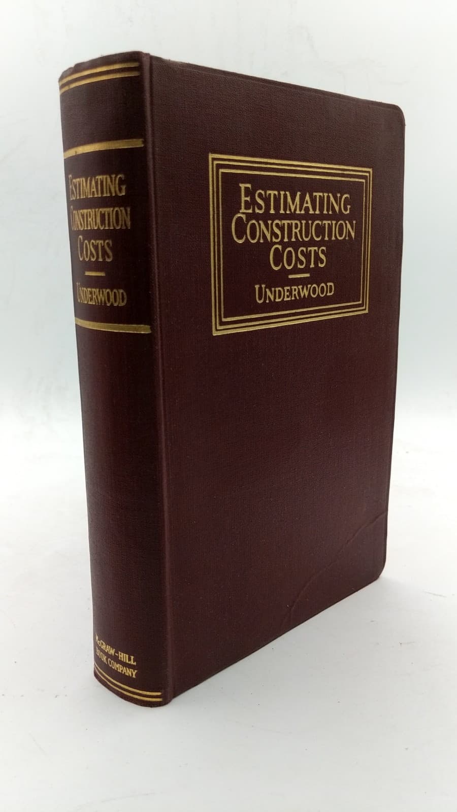 Estimating Construction Costs by G. Underwood - front cover