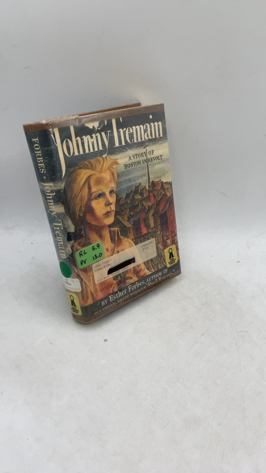 Johnny Tremain by Esther Forbes - front cover