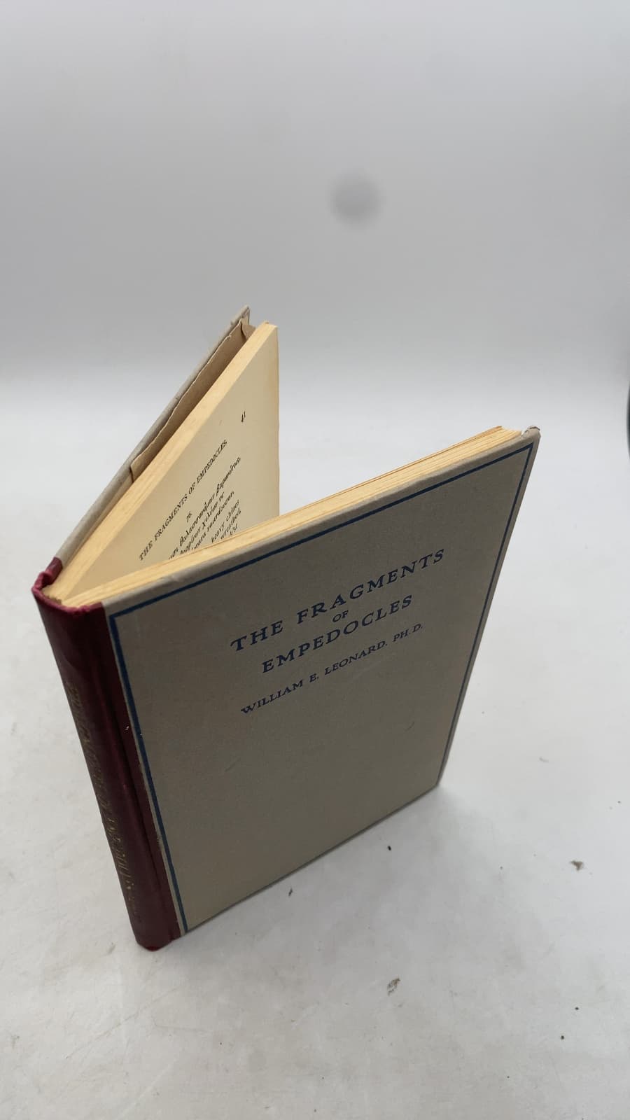 THE Fragments OF Empedocles