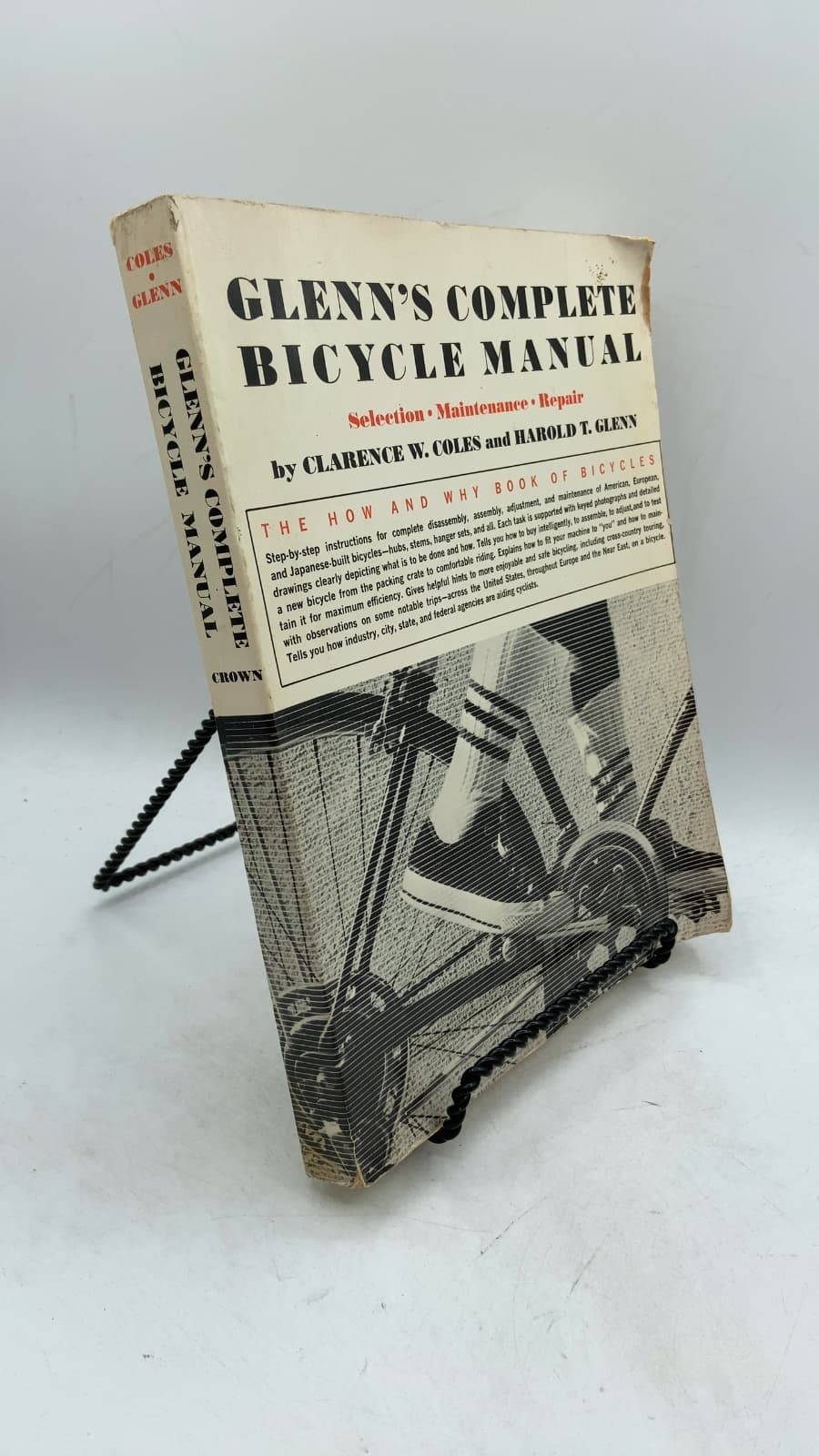 Glenn's Complete Bicycle Manual: Selection · Maintenance · Repair by Clarence W. Coles and Harold T. Glenn - front cover