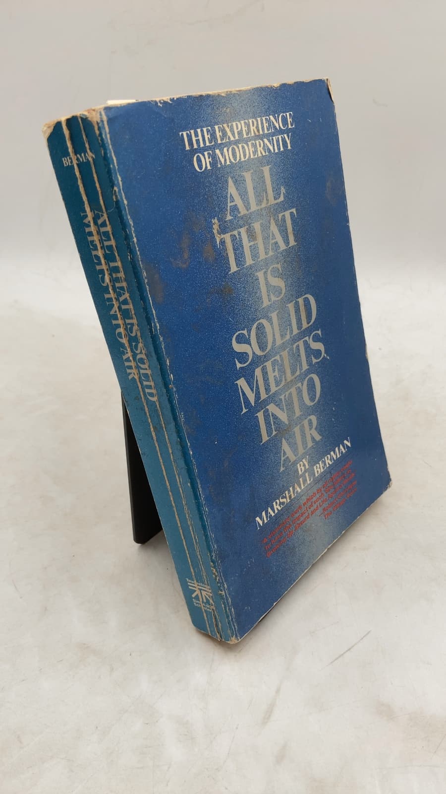 All That Is Solid Melts Into Air: The Experience of Modernity by Marshall Berman - front cover