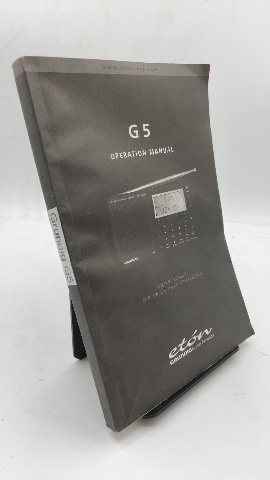 G5 Operation Manual - front cover