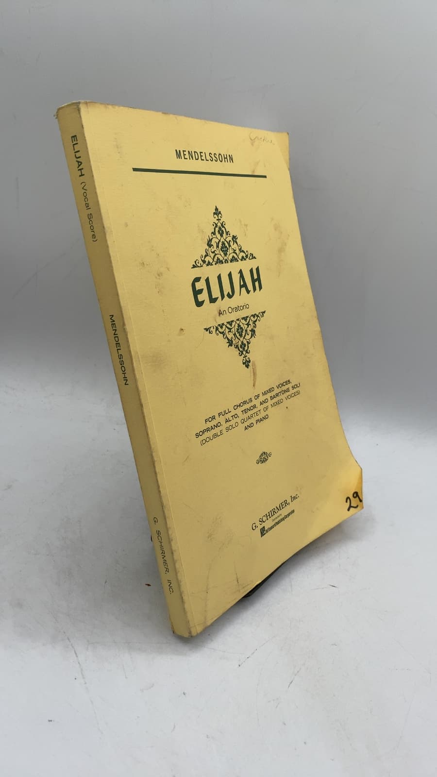 Elijah: An Oratorio (Vocal Score)