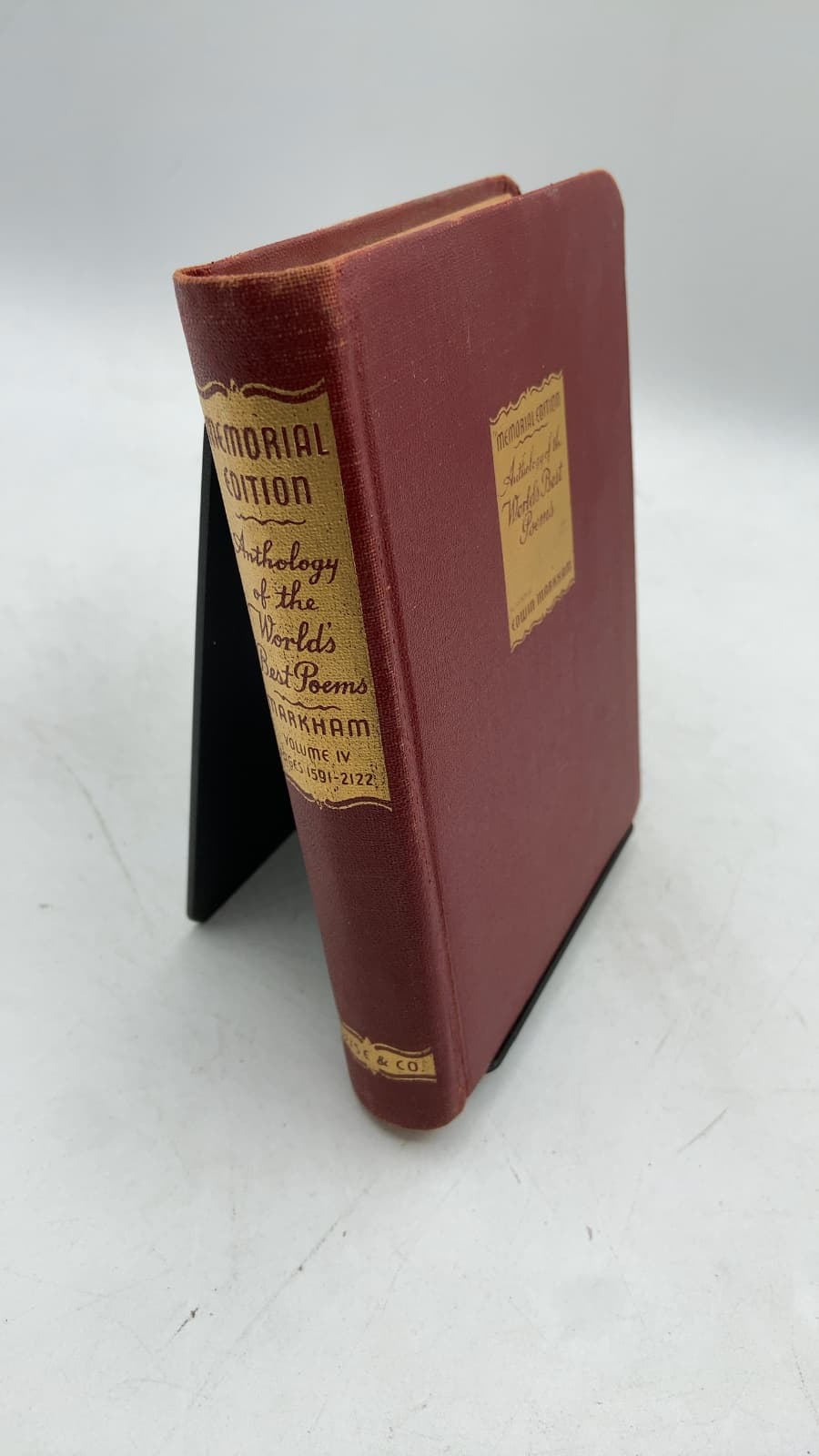 Anthology of the World's Best Poems, Volume IV (Memorial Edition)