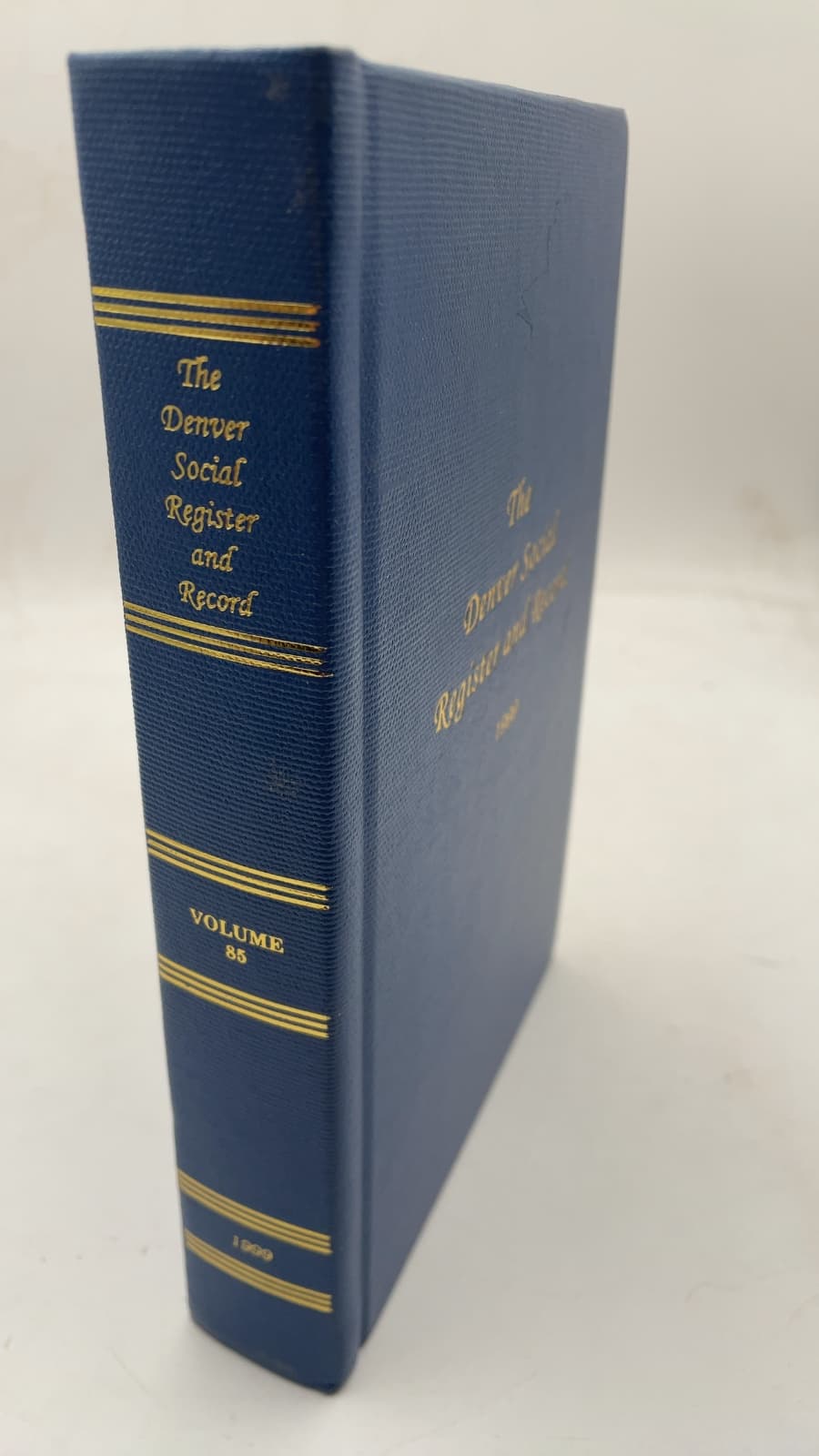 The Denver Social Register and Record 1999 by Kathryn Piper Johnson, Editor - front cover