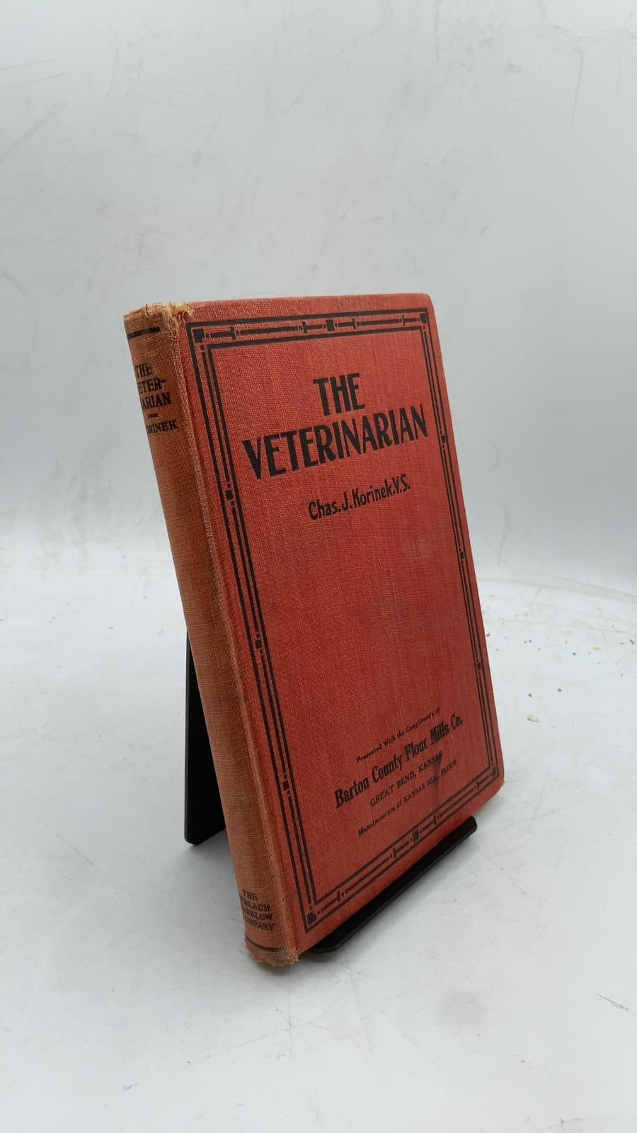 THE Veterinarian by Dr. Chas. J. Korinek, V.S. - front cover