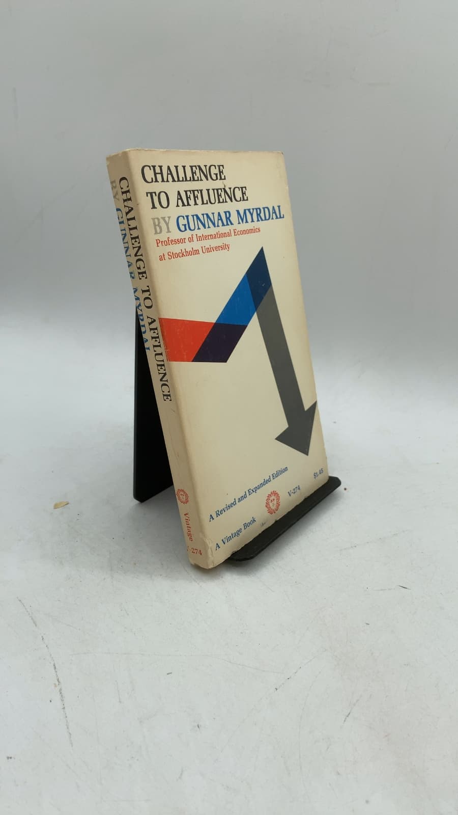 Challenge TO Affluence by Gunnar Myrdal - front cover
