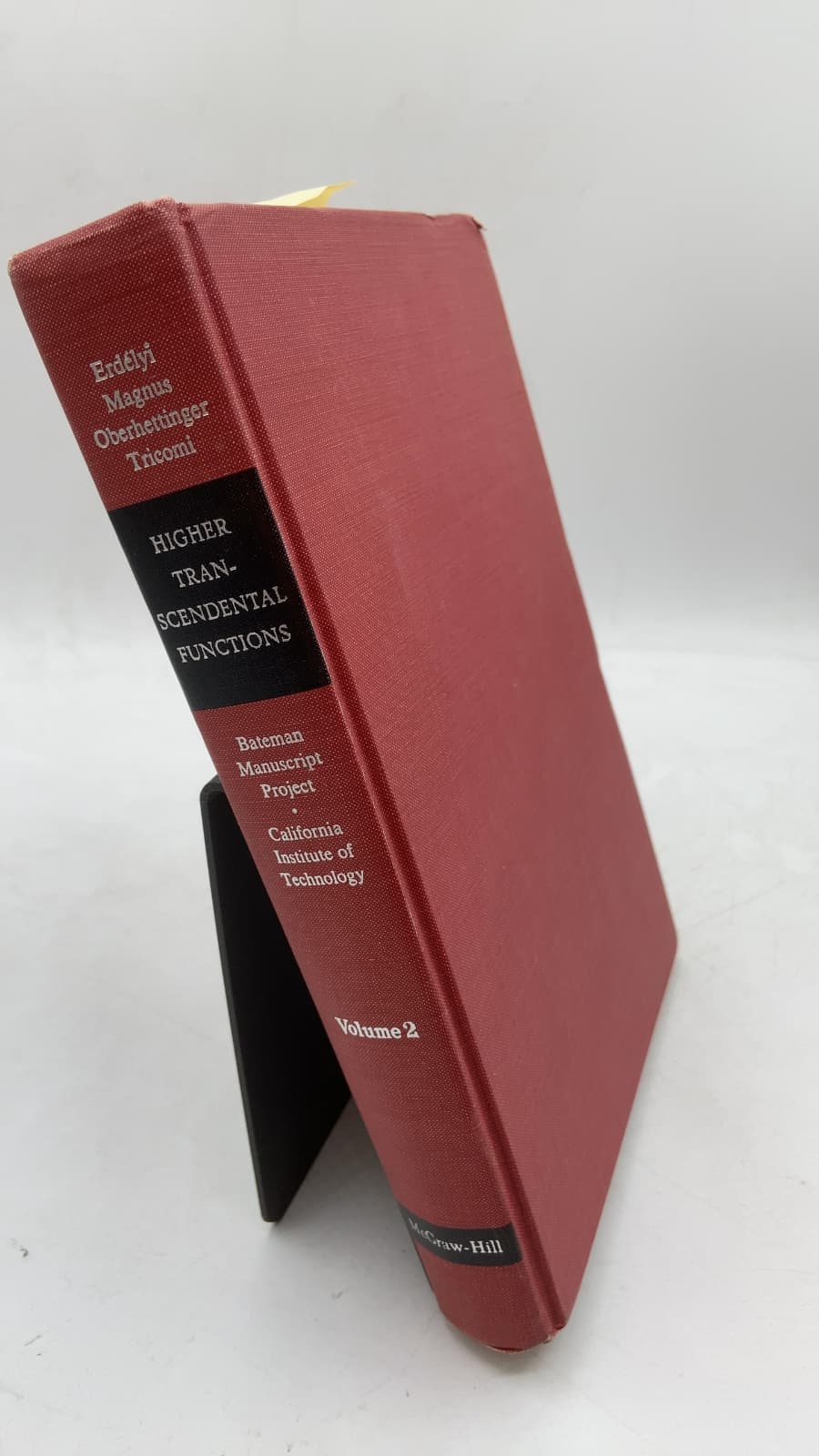 Higher Transcendental Functions Volume II by Harry Bateman; Staff of the Bateman Manuscript Project - front cover