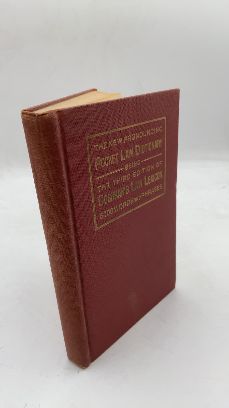 Cochran's Law Lexicon: Pronouncing Edition