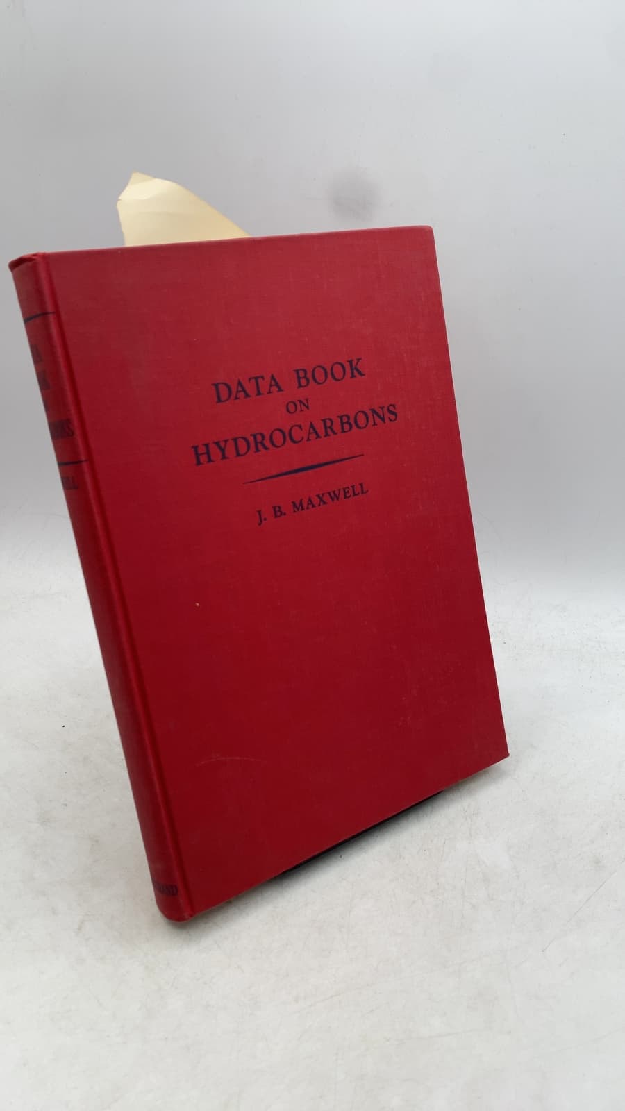Data Book on Hydrocarbons: Application to Process Engineering by J. B. Maxwell - front cover