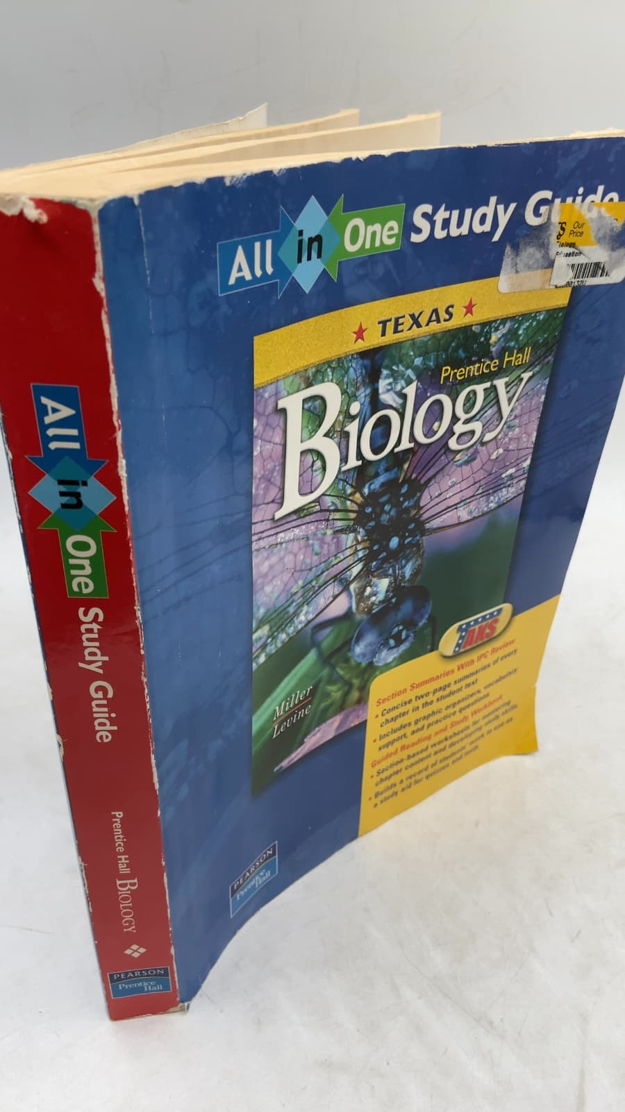 Prentice Hall Biology All-in-One Study Guide by Miller & Levine - front cover