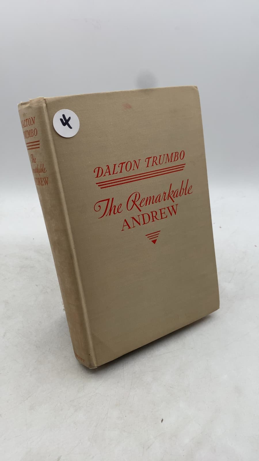 The Remarkable Andrew by Dalton Trumbo - front cover