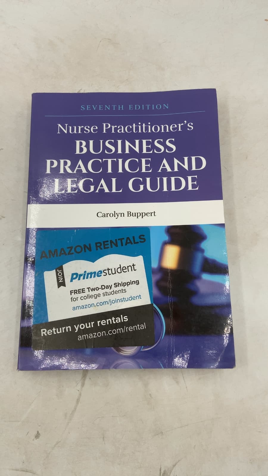 Nurse Practitioner's Business Practice and Legal Guide by Carolyn Buppert - quarter view showing binding condition