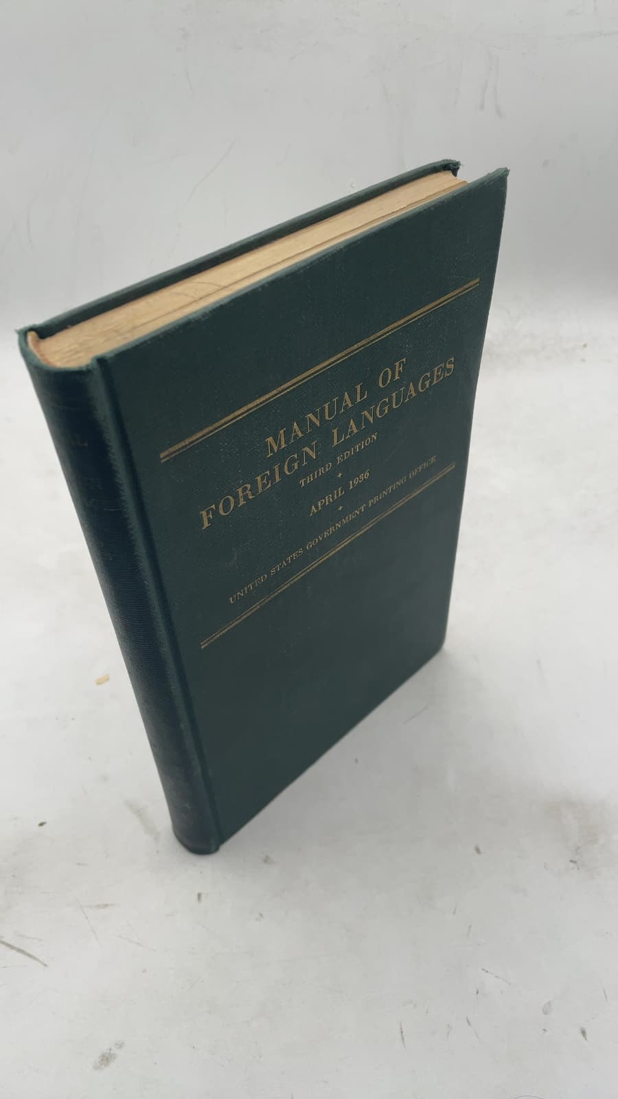 Manual of Foreign Languages: For the Use of Printers and Translators by George F. von Ostermann - front cover
