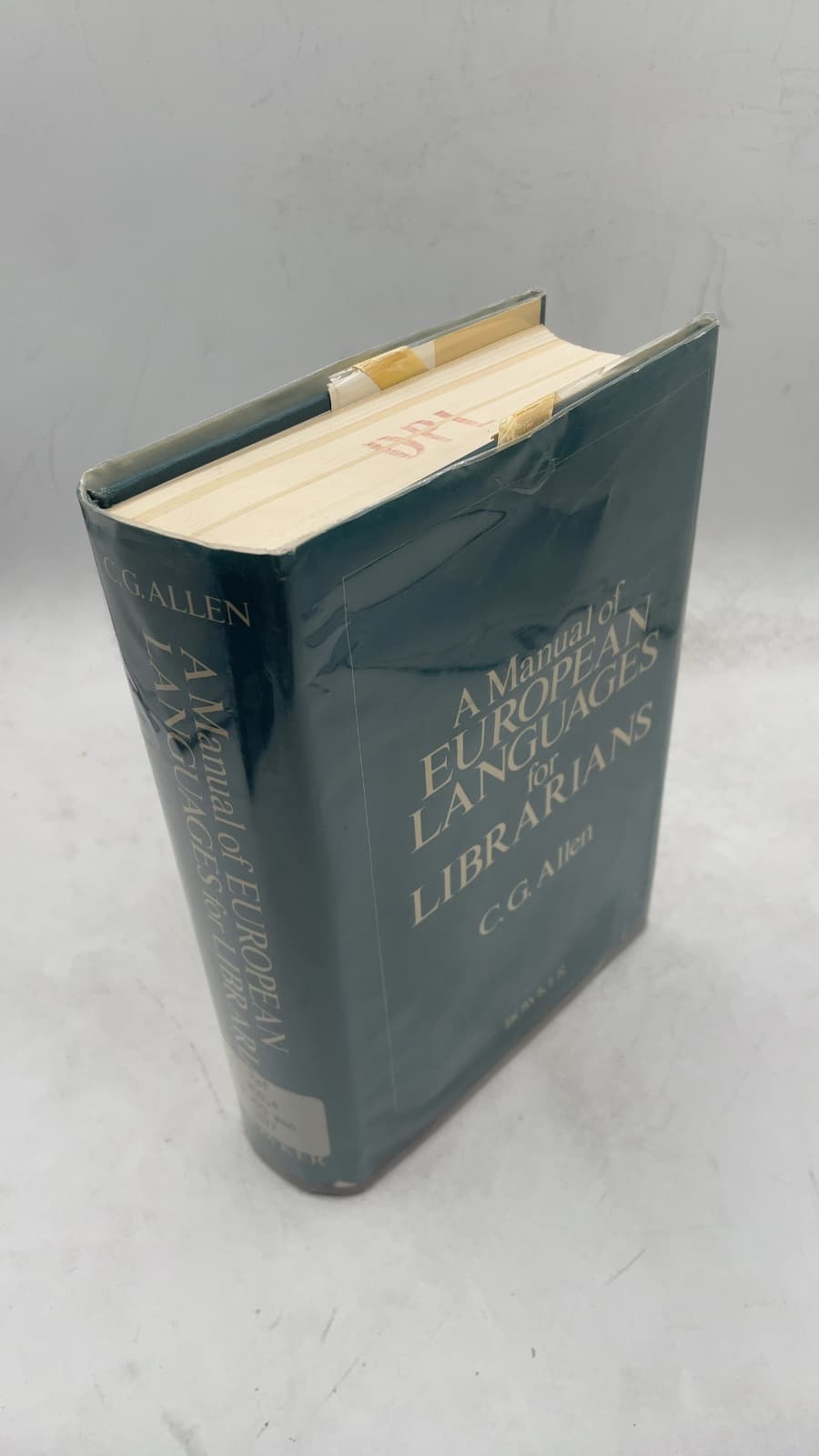 A Manual of European Languages for Librarians