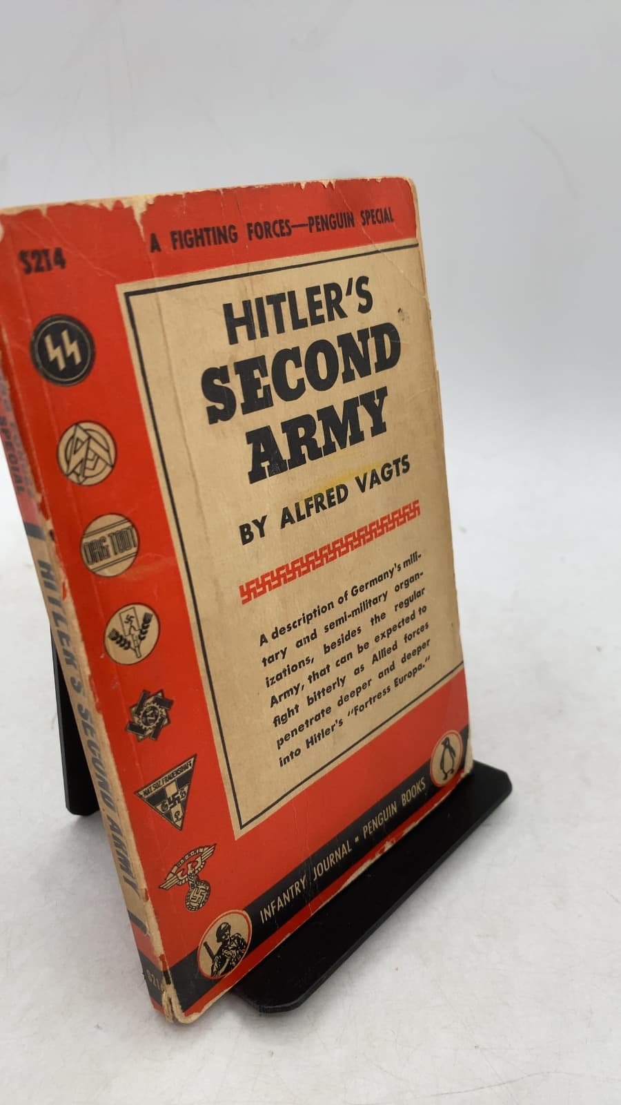 Hitler's Second Army by Dr. Alfred Vagts - front cover