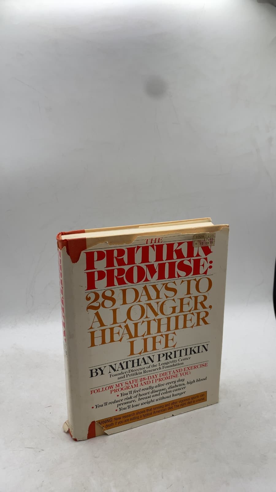 The Pritikin Promise: 28 Days to a Longer, Healthier Life by Nathan Pritikin - front cover
