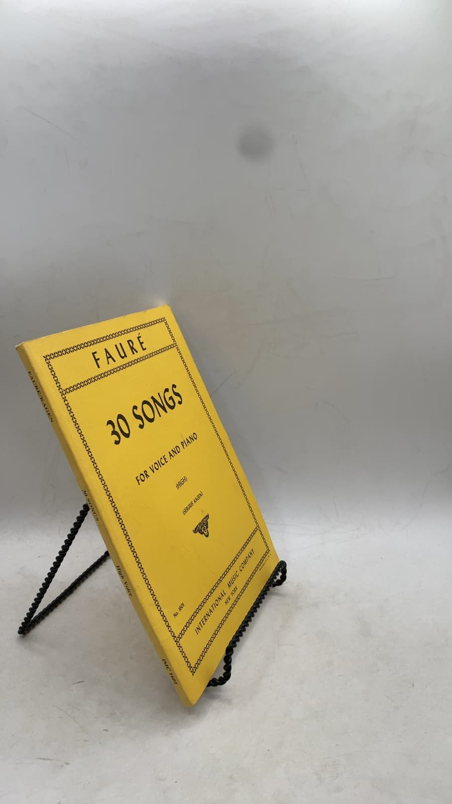 30 Songs for Voice and Piano (High) by Gabriel Fauré (Edited by Sergius Kagen) - front cover