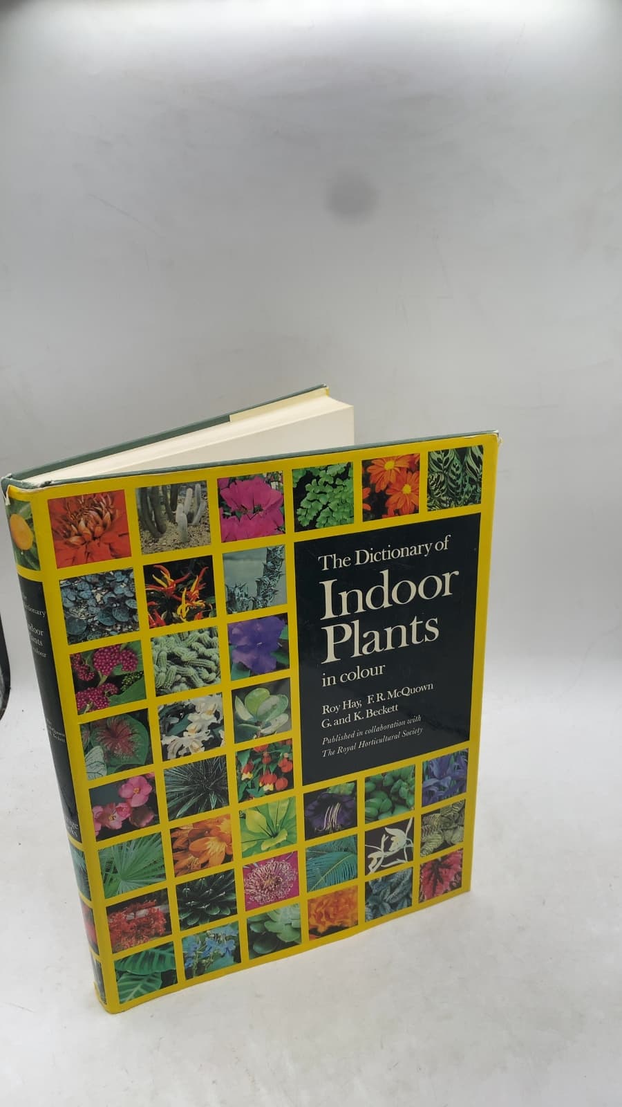 The Dictionary of Indoor Plants in Colour by Roy Hay, F. R. McQuown, G. and K. Beckett - front cover