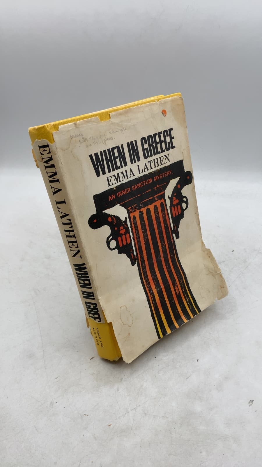 When IN Greece by Emma Lathen - front cover