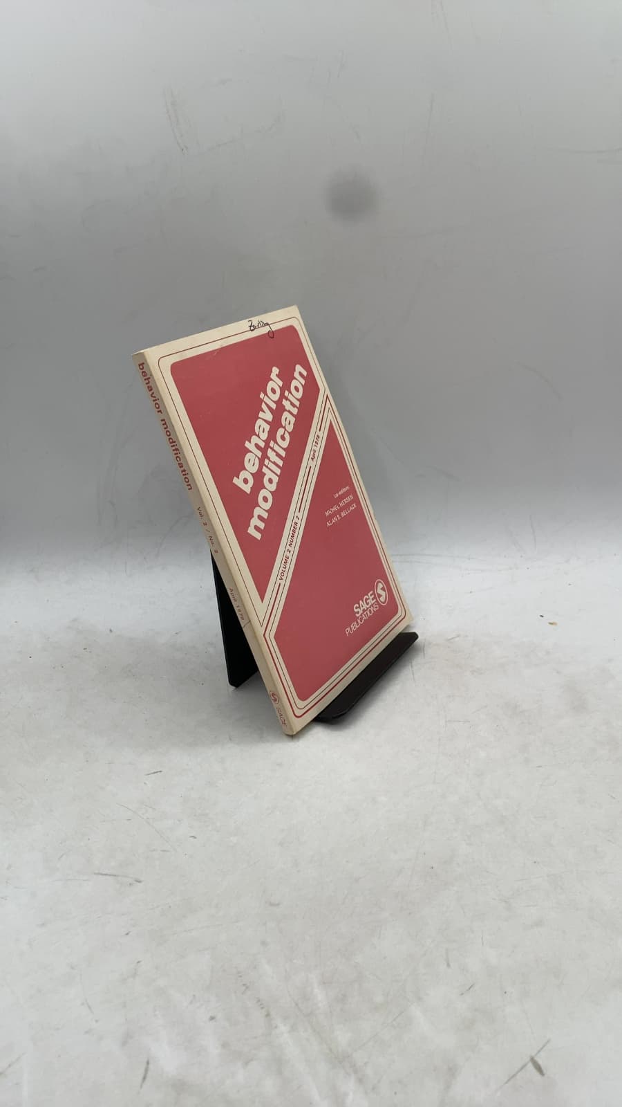 Behavior Modification, Volume 2, Number 2, April 1978 by Michel Hersen and Alan S. Bellack (Editors) - front cover