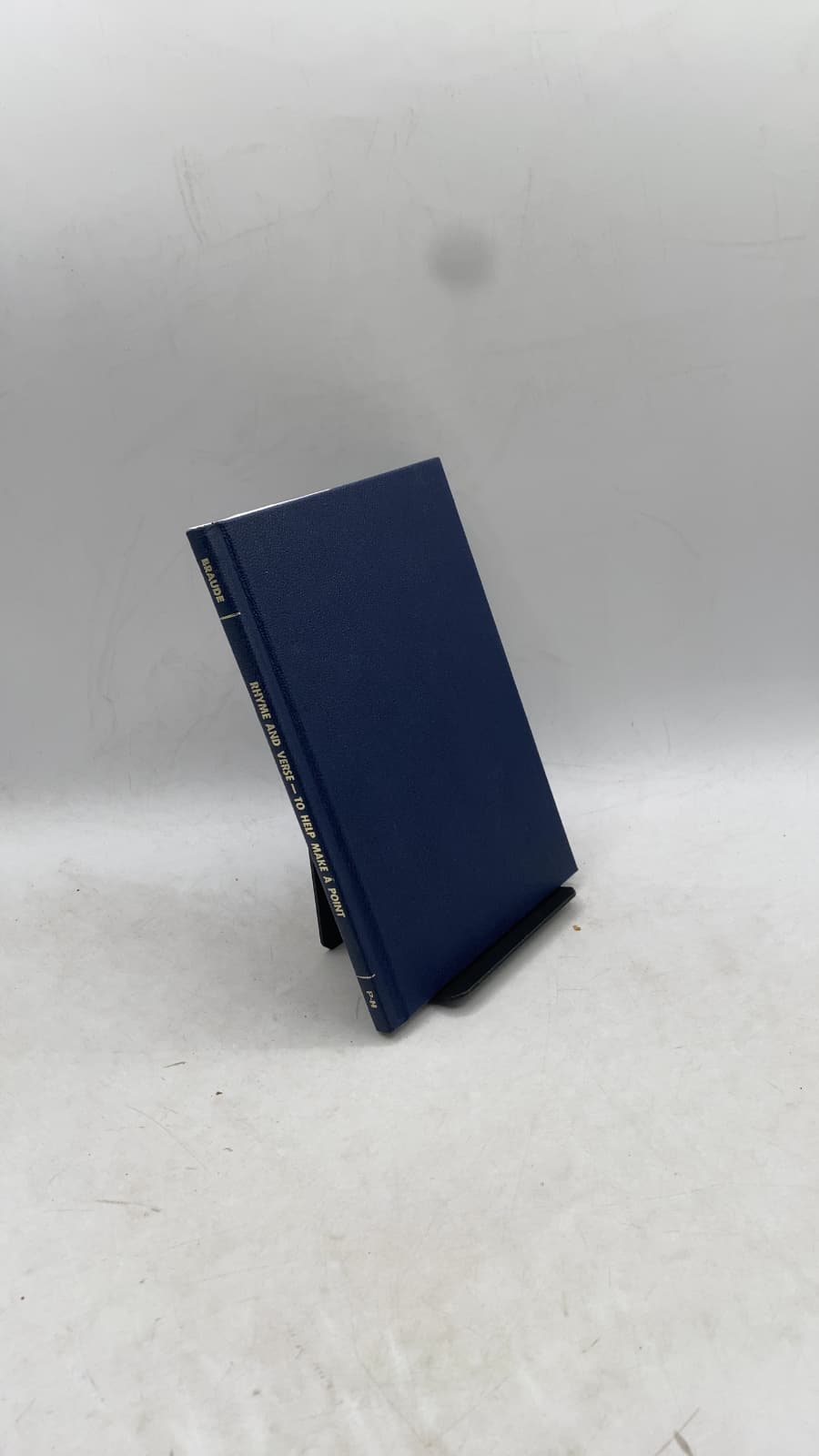 Rhyme and Verse—to Help Make a Point by Jacob M. Braude - front cover