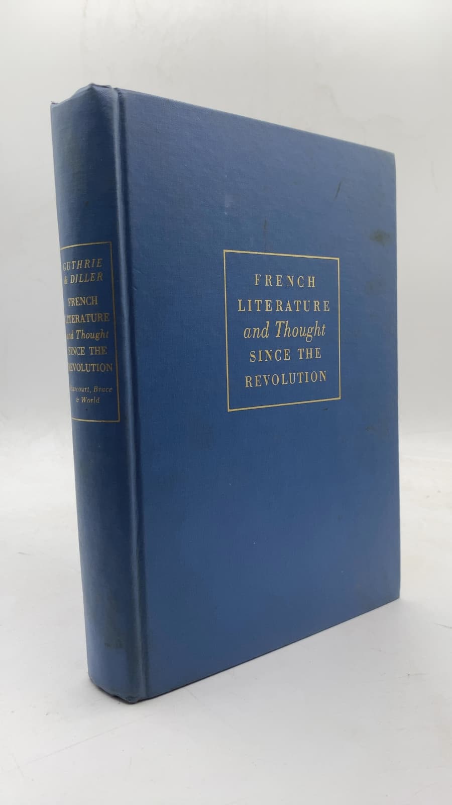 French Literature and Thought Since the Revolution by Ramon Guthrie and George E. Diller - front cover
