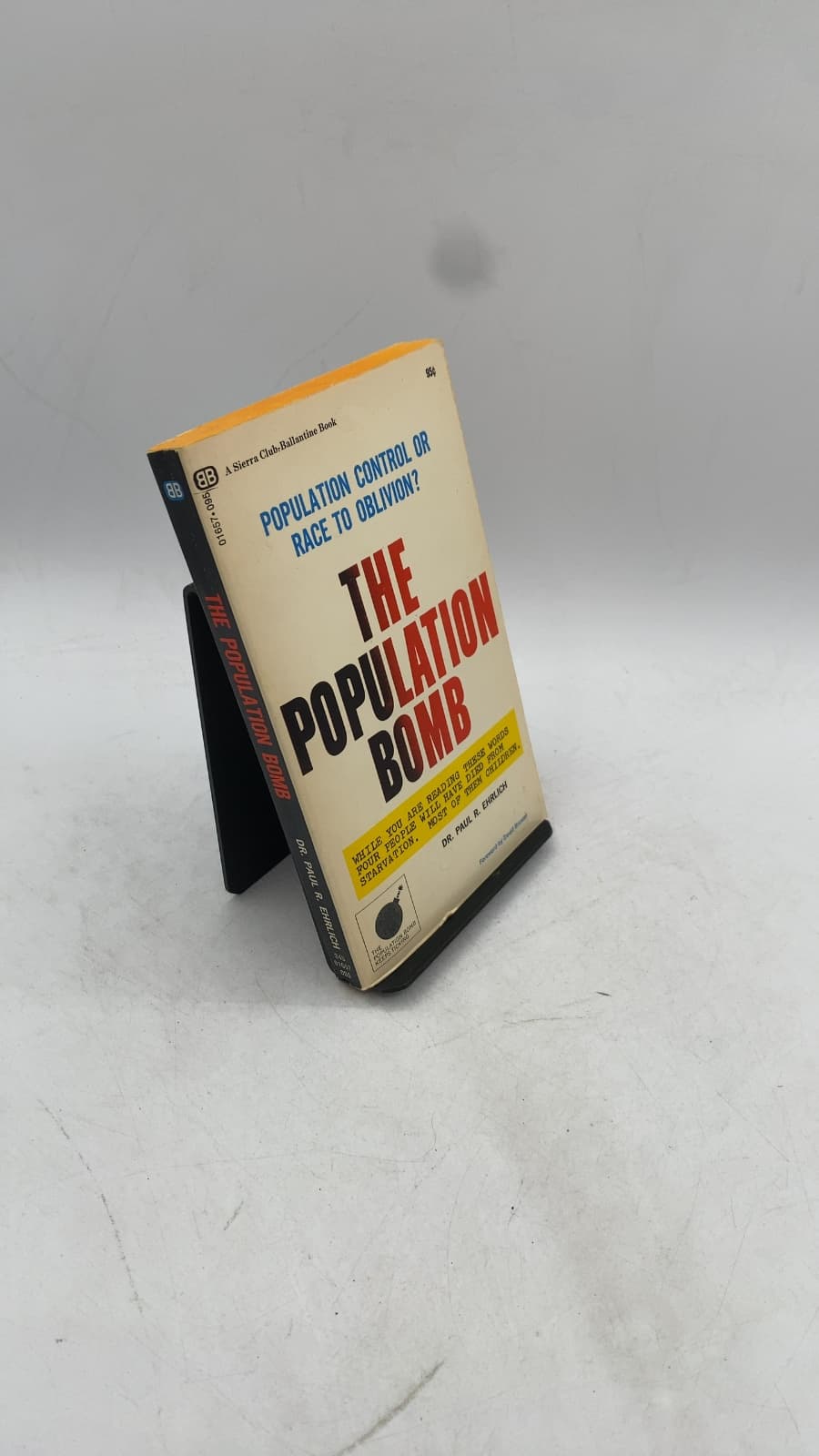 THE Population Bomb by Dr. Paul R. Ehrlich - front cover